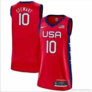 Nike CZ0731-615 Women Team USA Olympics Basketball Jersey Breanna Stewart New L
